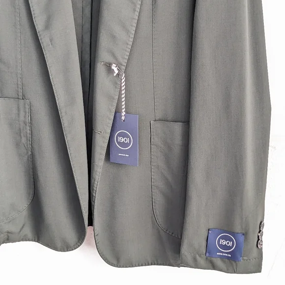1901 • Extra Trim Fit Olive Blazer - Picture 3 of 8